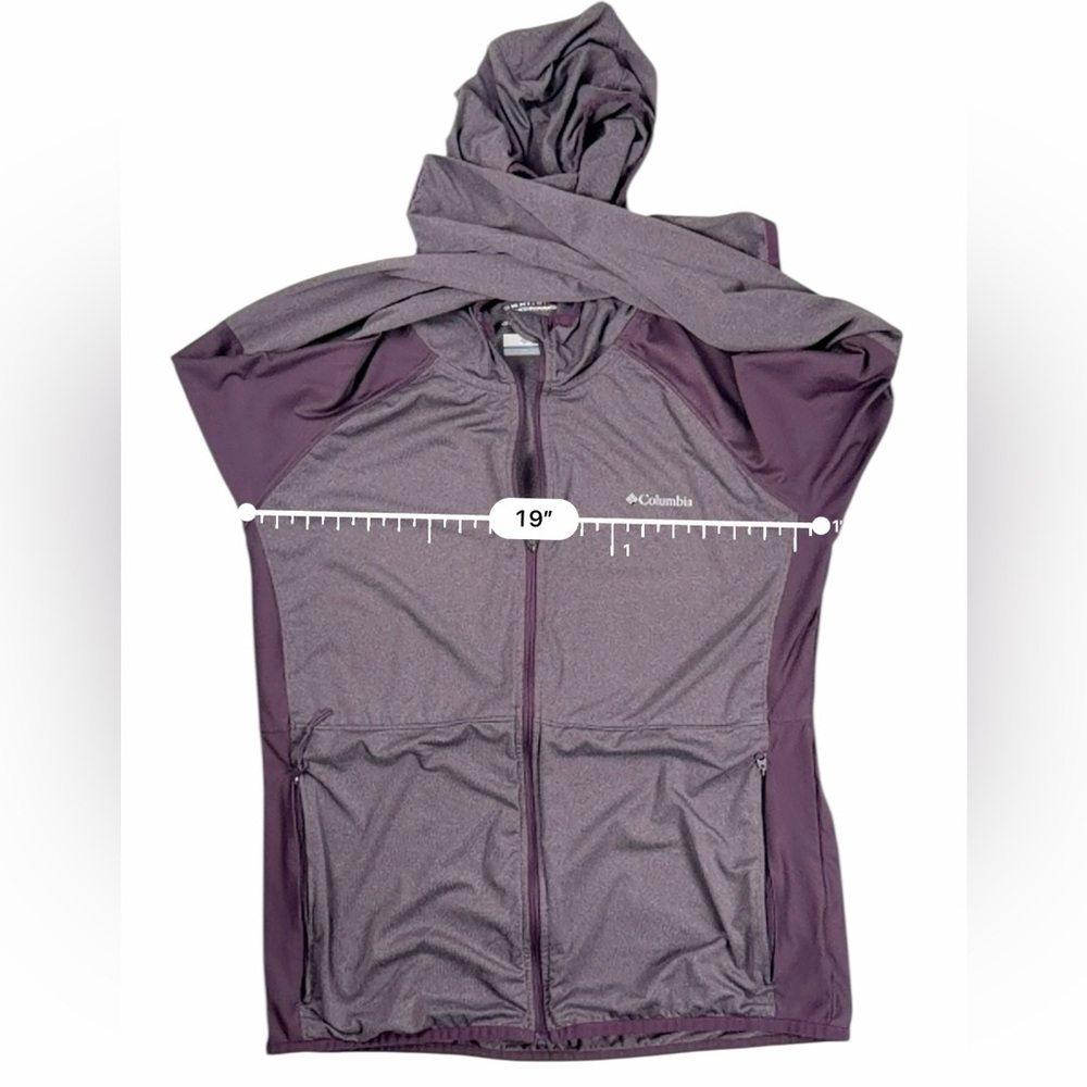 Columbia Women’s Hooded Performance Jacket – Plum Purple – Size L - Picture 13 of 17